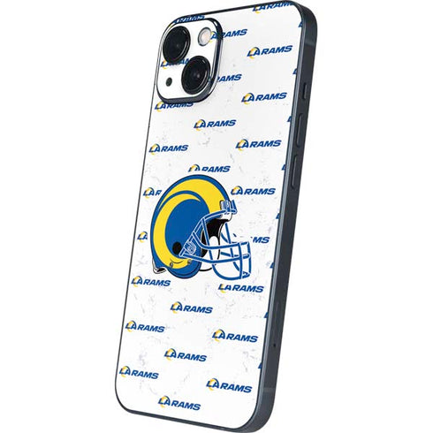 NFL Los Angeles Rams White Logo Blast iPhone Skins