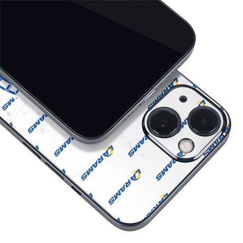 NFL Los Angeles Rams White Logo Blast iPhone Skins