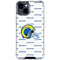 NFL Los Angeles Rams White Logo Blast iPhone 15 Clear Case