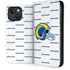 NFL Los Angeles Rams White Logo Blast iPhone 15 Plus Folio Case