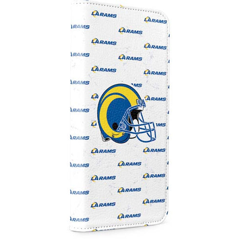 NFL Los Angeles Rams White Logo Blast iPhone 15 Plus Folio Case