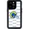 NFL Los Angeles Rams White Logo Blast iPhone 15 Pro Waterproof Case