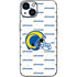 NFL Los Angeles Rams White Logo Blast iPhone 15 Skin