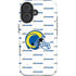 NFL Los Angeles Rams White Logo Blast iPhone 16 Magsafe Impact Case