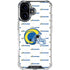 NFL Los Angeles Rams White Logo Blast iPhone 16 Plus Clear Case