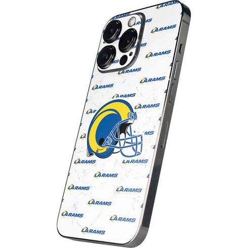 NFL Los Angeles Rams White Logo Blast iPhone 16 Pro Skin