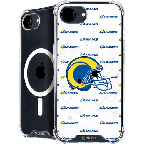 NFL Los Angeles Rams White Logo Blast iPhone 16e MagSafe Case