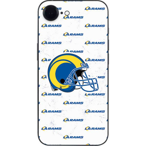 NFL Los Angeles Rams White Logo Blast iPhone 16e Skin