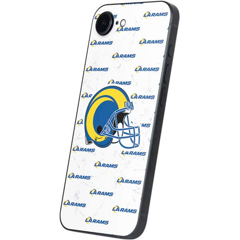 NFL Los Angeles Rams White Logo Blast iPhone 16e Skin