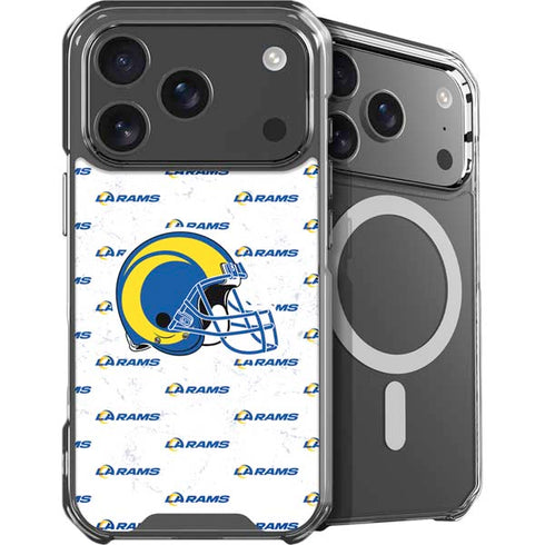 NFL Los Angeles Rams White Logo Blast iPhone 18 Pro Max MagSafe Case