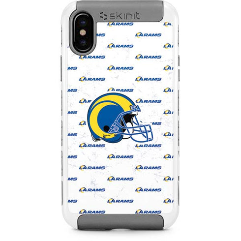 NFL Los Angeles Rams White Logo Blast iPhone Cases