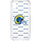 NFL Los Angeles Rams White Logo Blast iPhone XS Clear Case