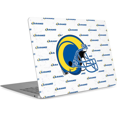 NFL Los Angeles Rams White Logo Blast Apple MacBook Air Skin