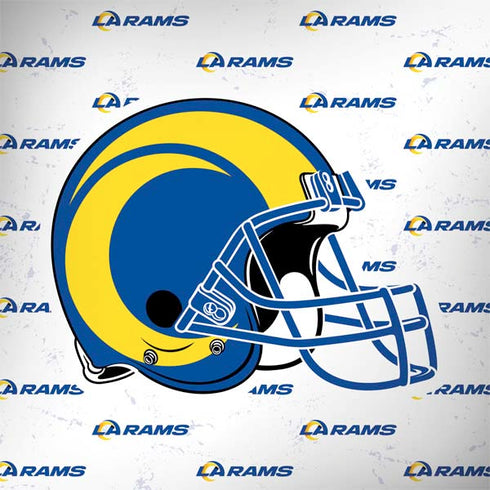 NFL Los Angeles Rams White Logo Blast MacBook Skins