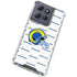 NFL Los Angeles Rams White Logo Blast Moto G 5G (2025) Clear Case