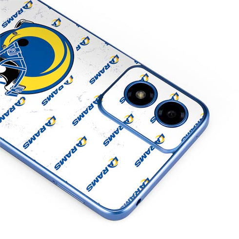 NFL Los Angeles Rams White Logo Blast Moto G Play 4G (2024) Skin