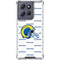 NFL Los Angeles Rams White Logo Blast Moto G Stylus 5G (2025) Clear Case