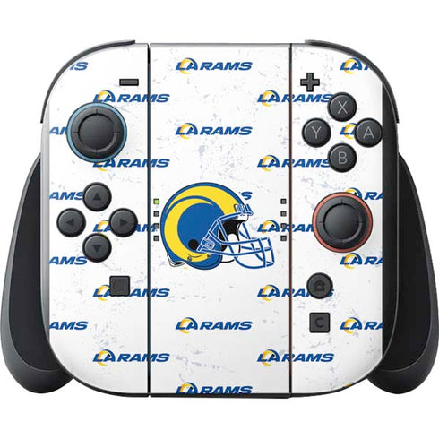 NFL Los Angeles Rams White Logo Blast Nintendo Switch 2 (2025) with Joy-Con Skin