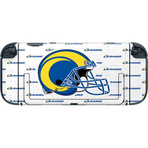 NFL Los Angeles Rams White Logo Blast Nintendo Switch 2 (2025) with Joy-Con Skin