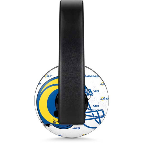 NFL Los Angeles Rams White Logo Blast PlayStation 4 Gold Wireless Headset Skin