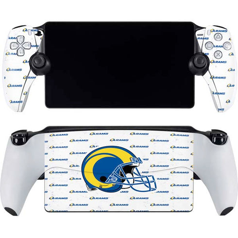 NFL Los Angeles Rams White Logo Blast PlayStation Portal Remote Player Skin