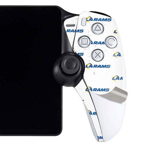 NFL Los Angeles Rams White Logo Blast PlayStation Portal Remote Player Skin