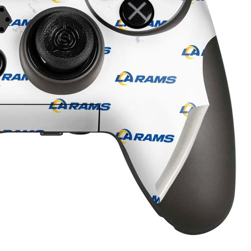 NFL Los Angeles Rams White Logo Blast PlayStation Scuf Vantage 2 Controller Skin