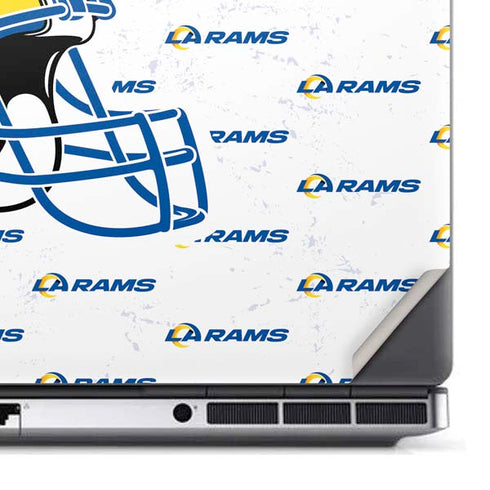 NFL Los Angeles Rams White Logo Blast Dell Precision Skin