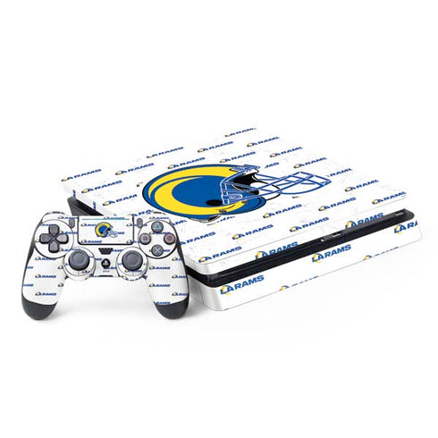 NFL Los Angeles Rams White Logo Blast PlayStation PS4 Skins