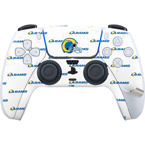 NFL Los Angeles Rams White Logo Blast PS5 Pro Bundle Skin