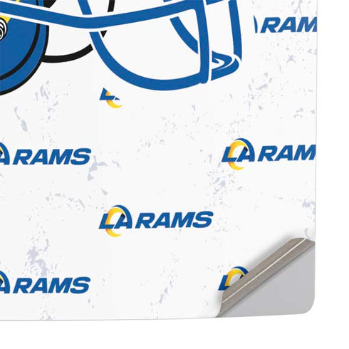 NFL Los Angeles Rams White Logo Blast PS5 Pro Console Skin