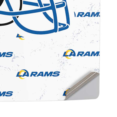 NFL Los Angeles Rams White Logo Blast PS5 Pro Disk Console Skin