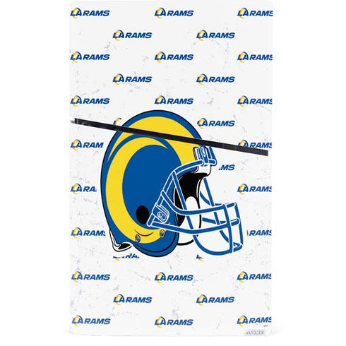 NFL Los Angeles Rams White Logo Blast PS5 Slim Digital Edition Console Skin