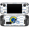 NFL Los Angeles Rams White Logo Blast Steam Deck Handheld Gaming Computer OLED Skin