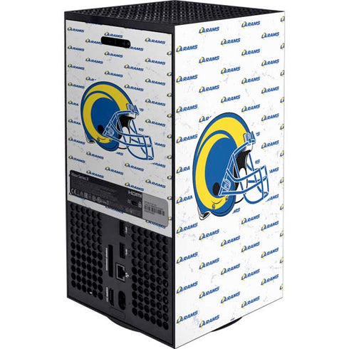NFL Los Angeles Rams White Logo Blast XBox Series X Digital Edition Bundle Skin
