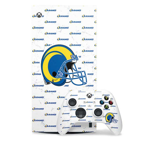 NFL Los Angeles Rams White Logo Blast Xbox Series X Skins