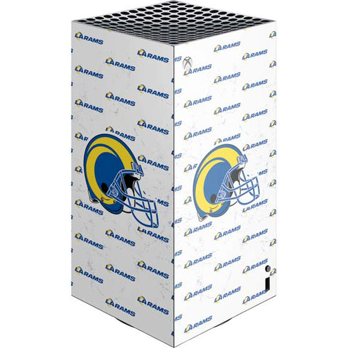 NFL Los Angeles Rams White Logo Blast Xbox Series X Skins