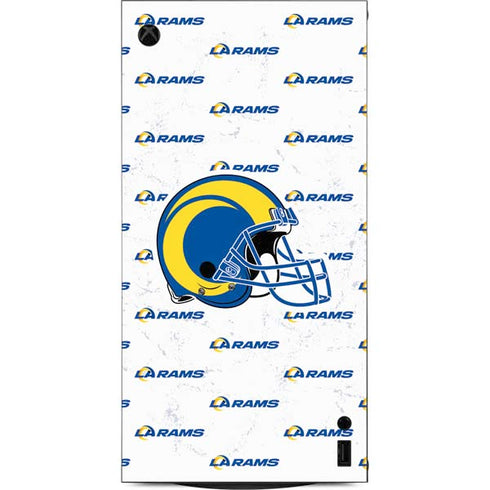 NFL Los Angeles Rams White Logo Blast XBox Series X Digital Edition Console Skin