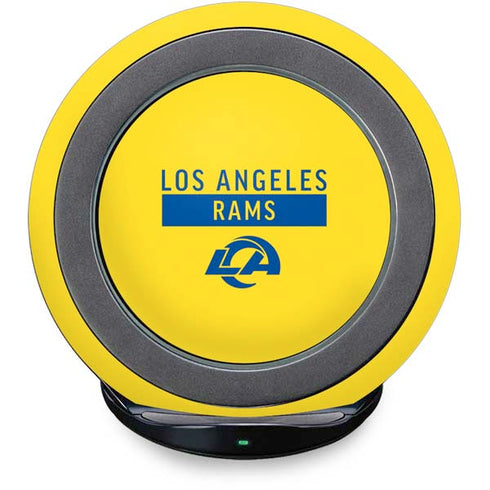NFL Los Angeles Rams White Performance Series Fast Charge Wireless Charging Stand Skin