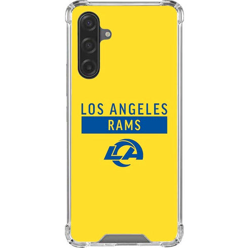 NFL Los Angeles Rams White Performance Series Galaxy A17 Clear Case