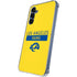 NFL Los Angeles Rams White Performance Series Galaxy A55 5G Clear Case