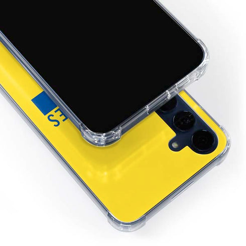 NFL Los Angeles Rams White Performance Series Galaxy A55 5G Clear Case