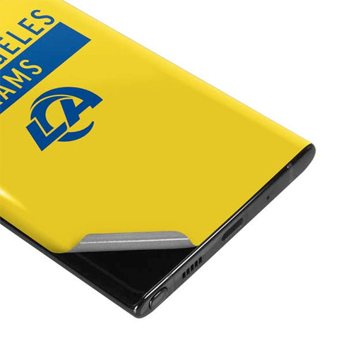 NFL Los Angeles Rams White Performance Series Galaxy Note 10 Plus Skin