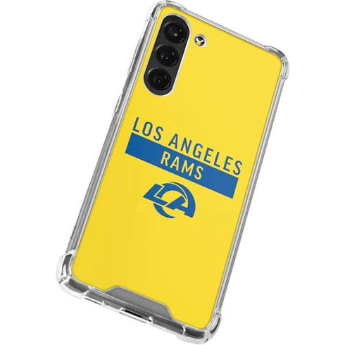 NFL Los Angeles Rams White Performance Series Galaxy S24 FE Clear Case