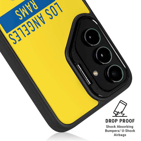 NFL Los Angeles Rams White Performance Series Galaxy S25 Kickstand Case