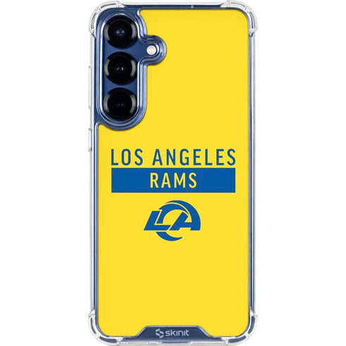 NFL Los Angeles Rams White Performance Series Galaxy S25 Clear Case