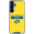 NFL Los Angeles Rams White Performance Series Galaxy S25 Plus Clear Case