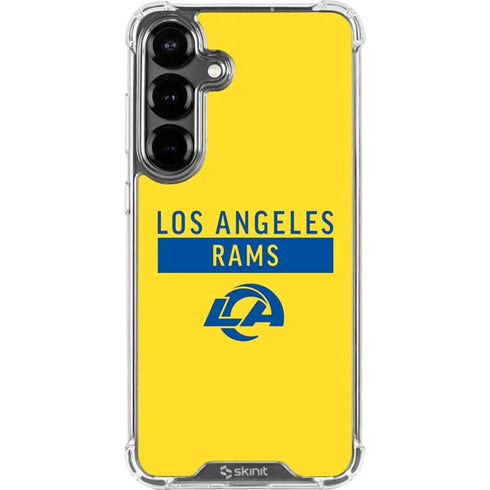 NFL Los Angeles Rams White Performance Series Galaxy S26 Clear Case