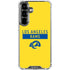NFL Los Angeles Rams White Performance Series Galaxy S26 Plus Clear Case