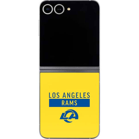 NFL Los Angeles Rams White Performance Series Galaxy Z Flip6 Skin